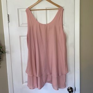 Pink Layered Tank Top